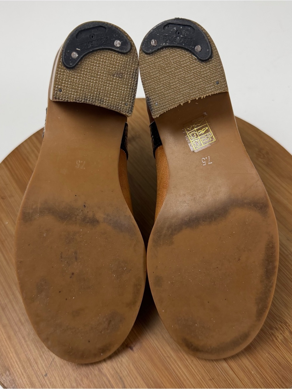Jeffrey Campbell Ibiza Two-Tone Black and Brown Lace-Up Open-Toe Heel Oxfords - Picture 8 of 10